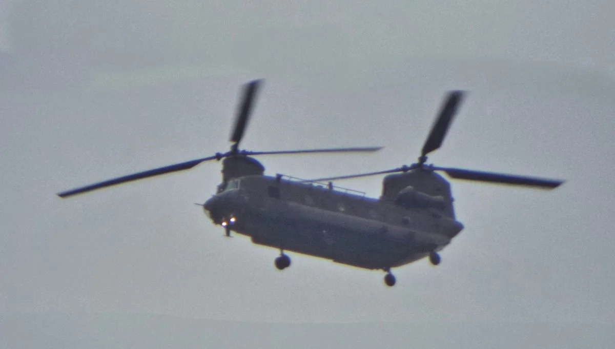 Chinook Over Cheadle, Staffs 17.5.16