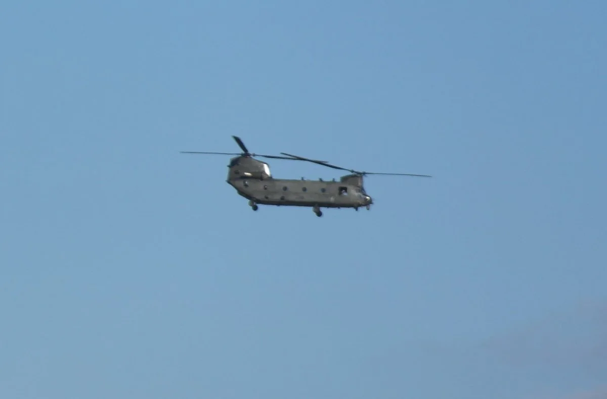 Chinook Over Cheadle, Staffs