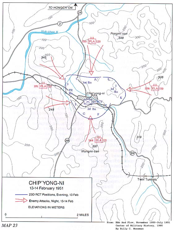 Chip'yong-ni, 13-14 February 1951
