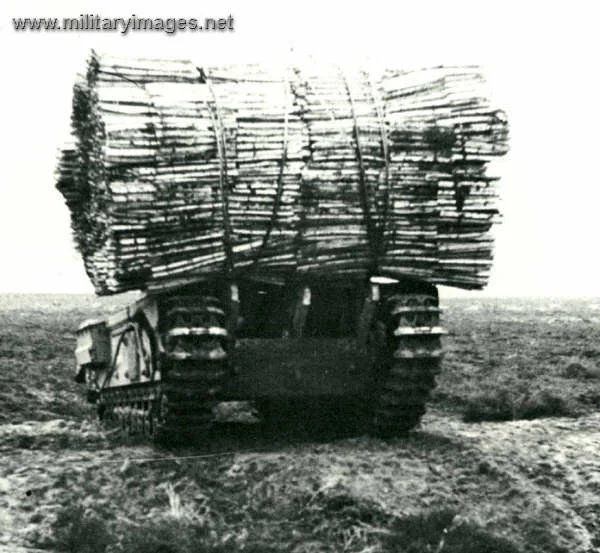 Churchill Tank with Fascine bundle