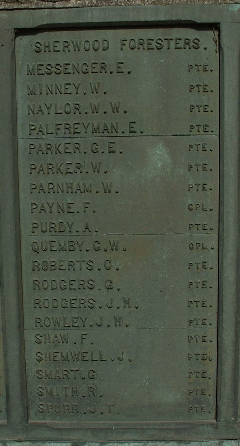 Clay Cross War Memorial Derbyshire