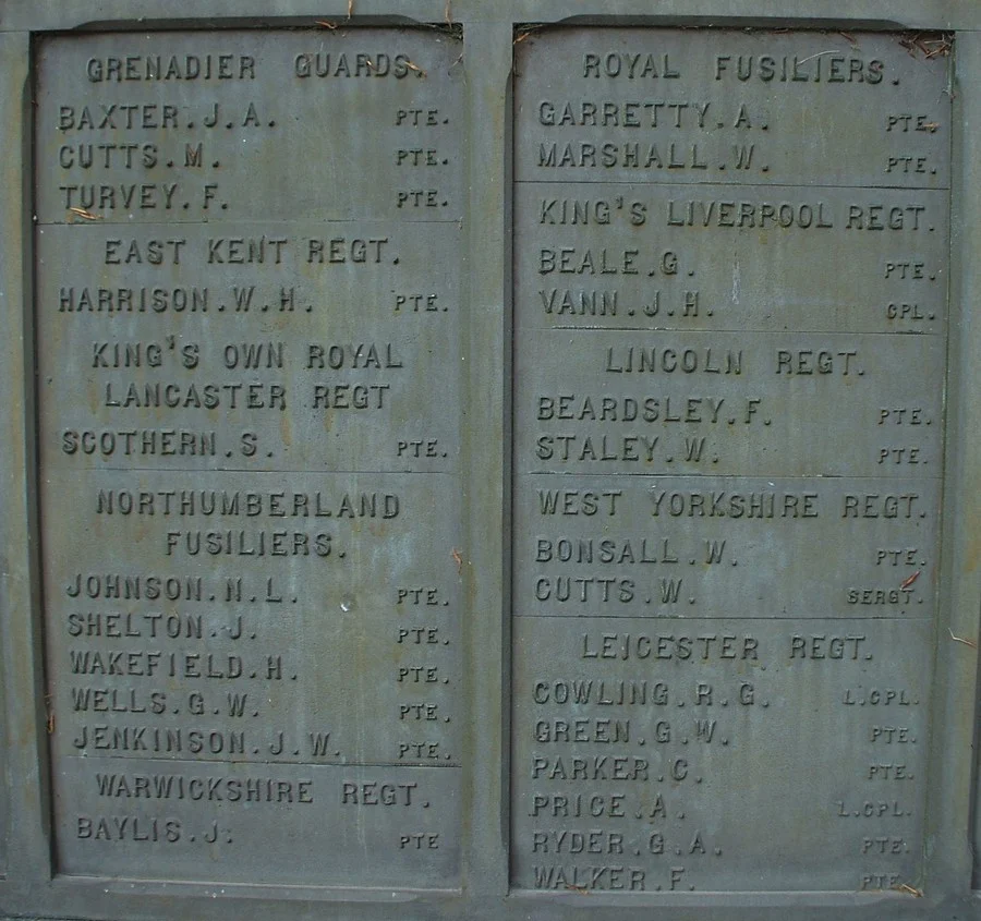 Clay Cross War Memorial Derbyshire