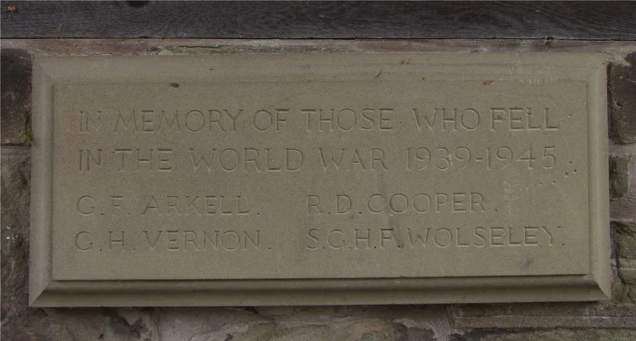 Colwich War Memorial, Staffordshire