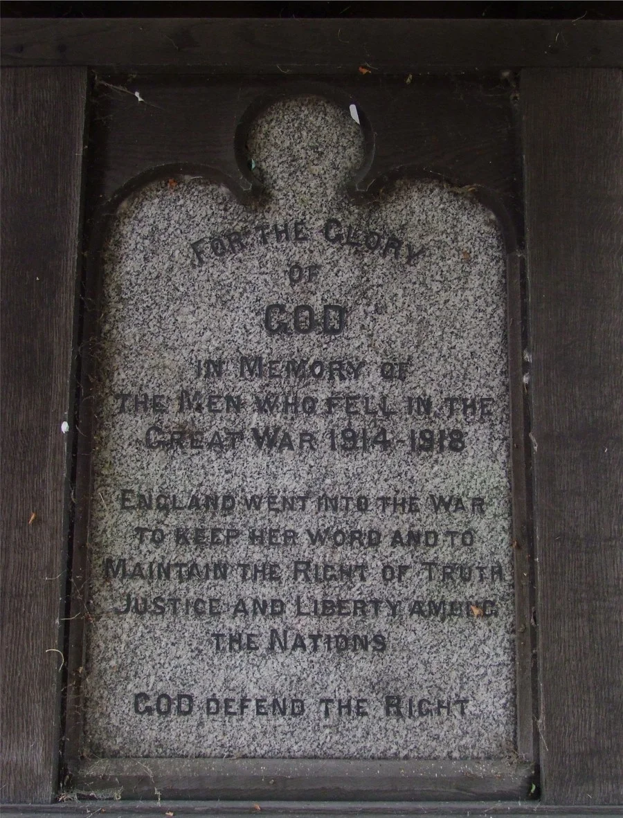 Colwich War Memorial, Staffordshire