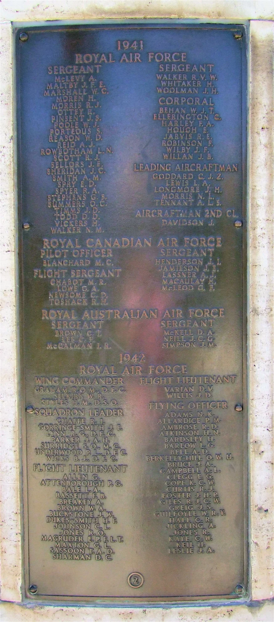 Commonwealth Airmen Memorial, Floriana, Malta