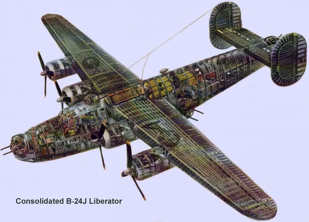 Consolidated B-24J Liberator Cutaway | A Military Photo & Video Website