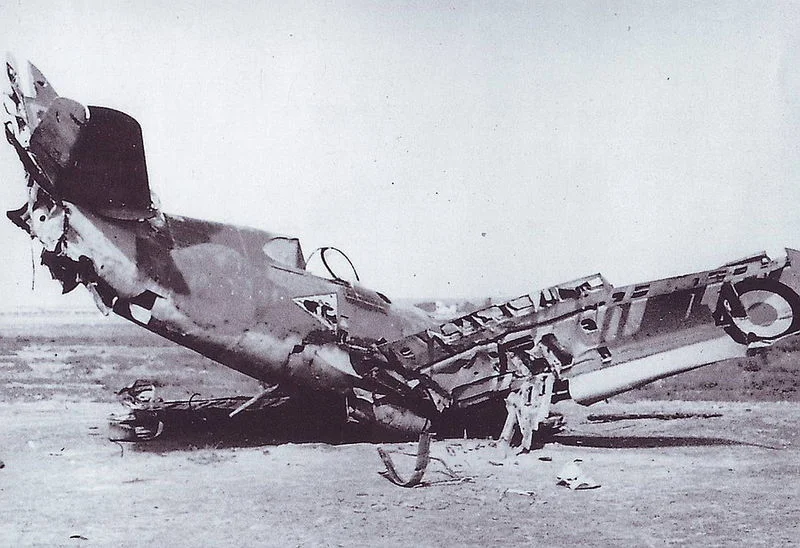 Crashed British Warplane