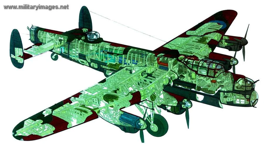 Cut-away of a Lancaster Bomber | A Military Photos & Video Website