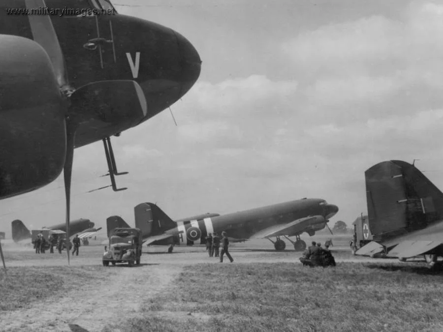 D-Day, C-47 troop carriers