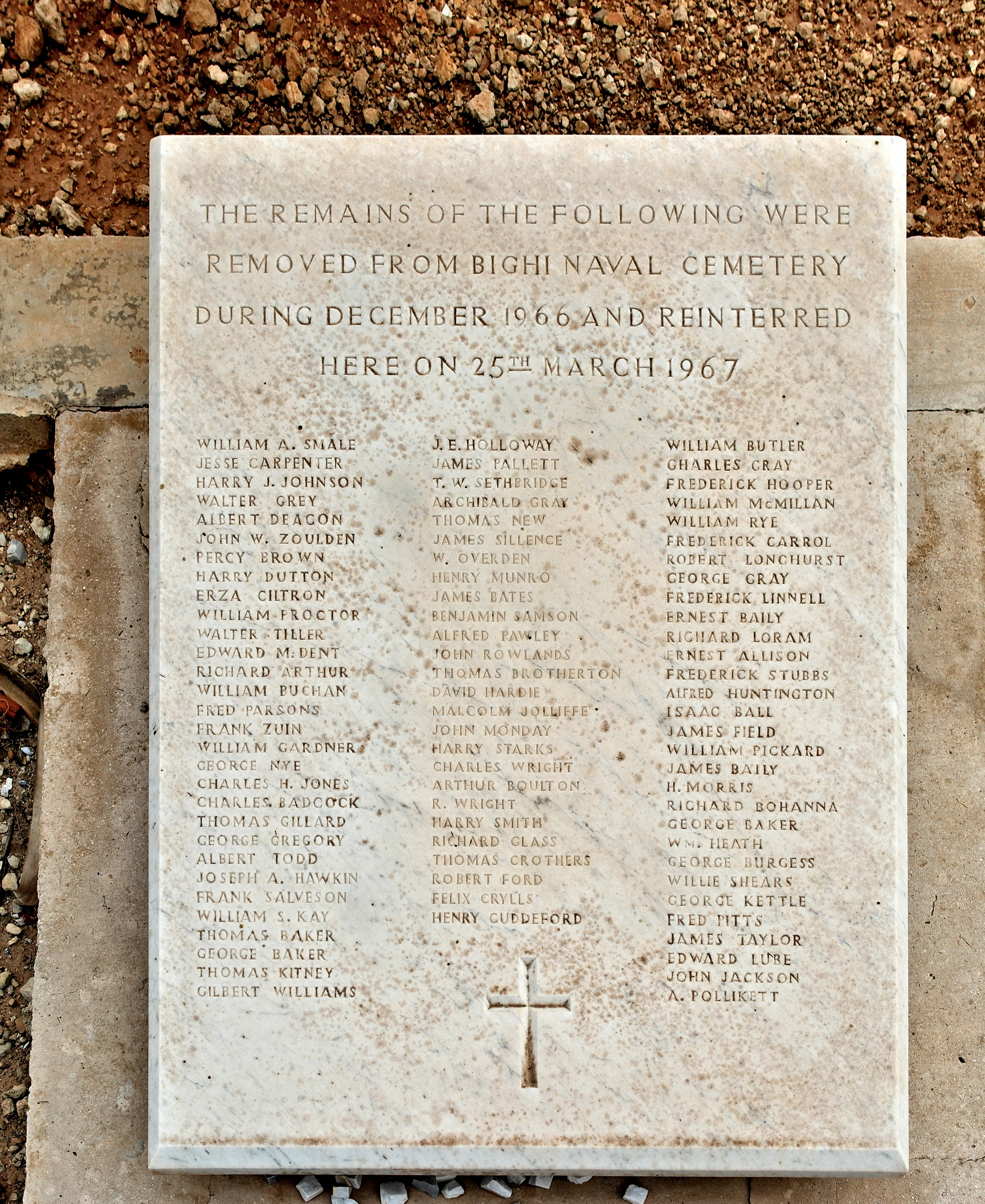 D846 Bighi, Naval Cemetery (Names no date period)