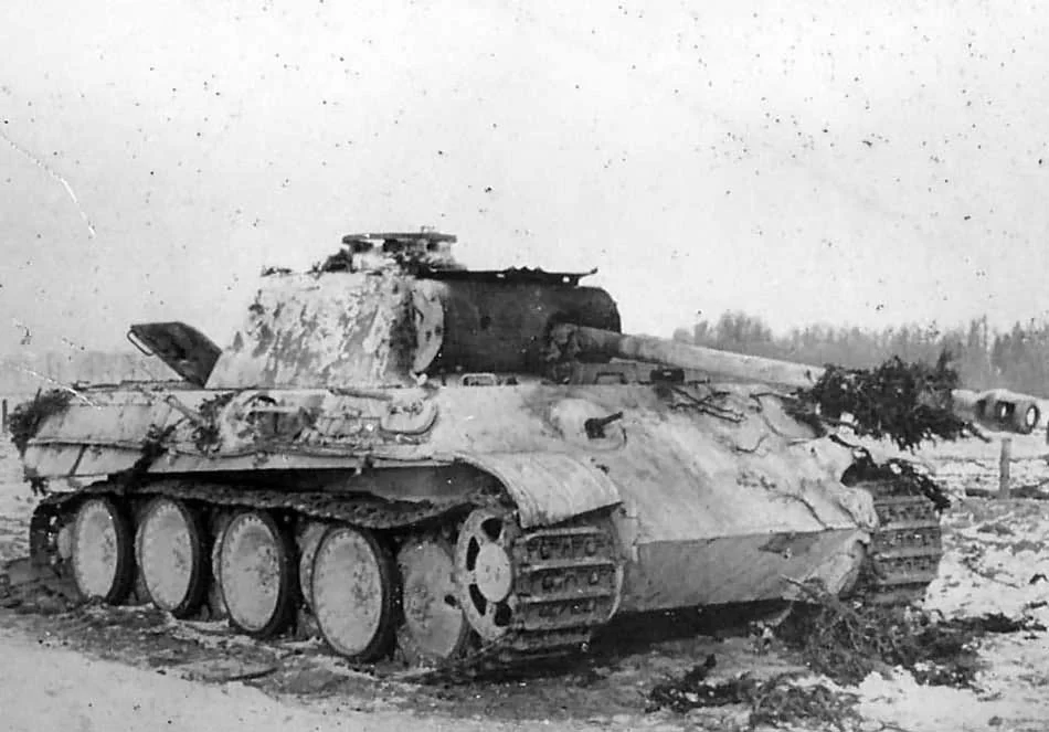 Destroyed Panther Tank