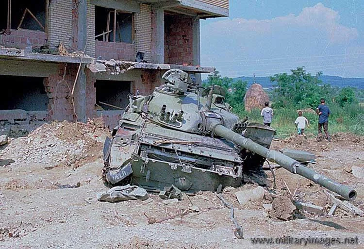 Destroyed  Tank - Kosovo