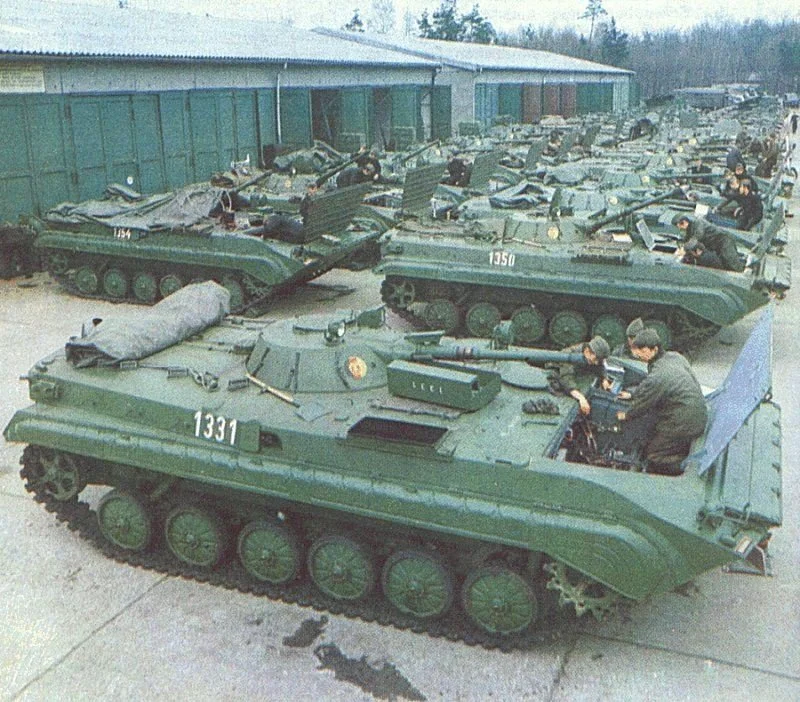 East German BMP-1s being inspected by their crews