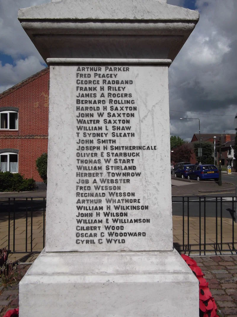 Eastwood War Memorial, Nottinghamshire