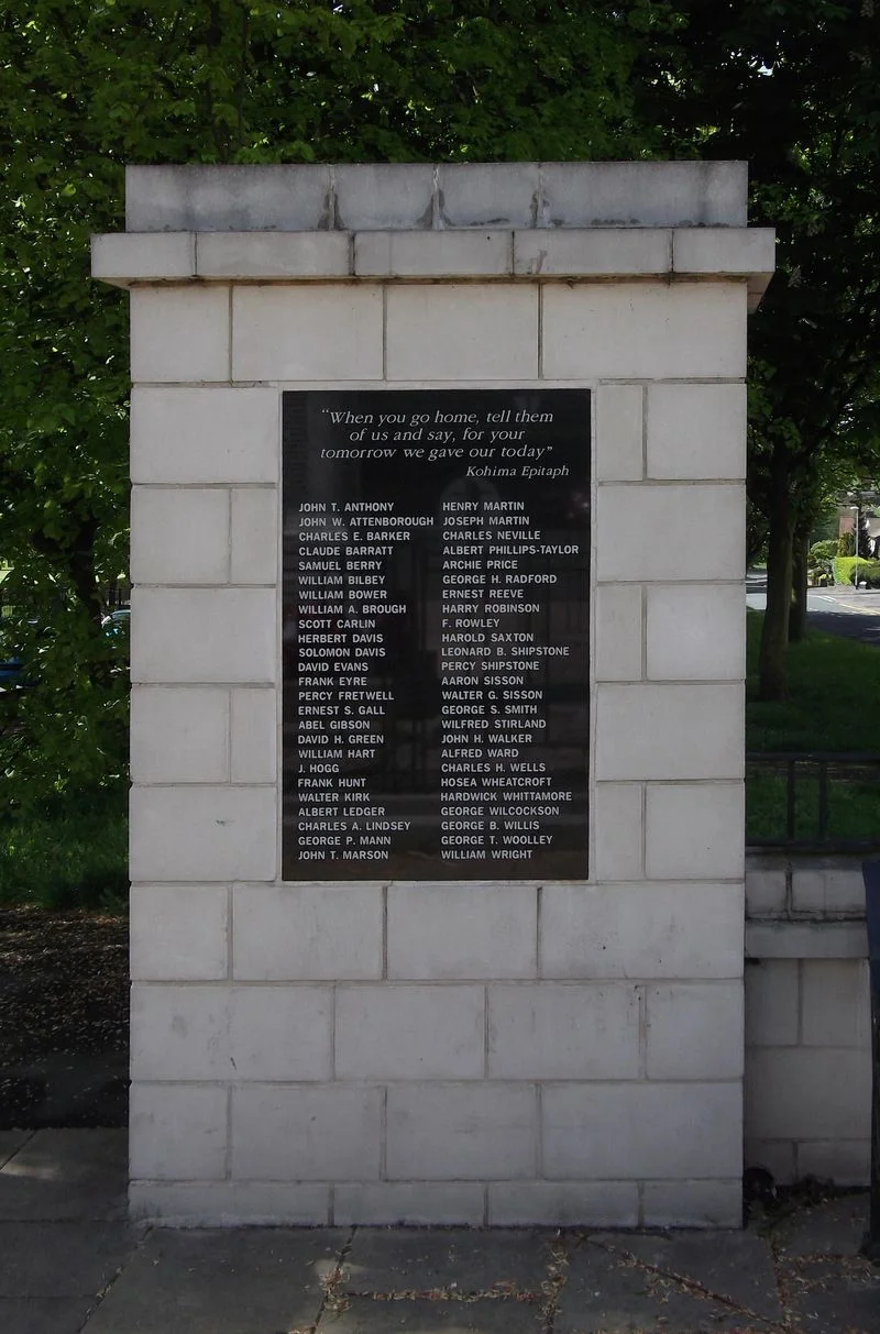 Eastwood War Memorial, Nottinghamshire