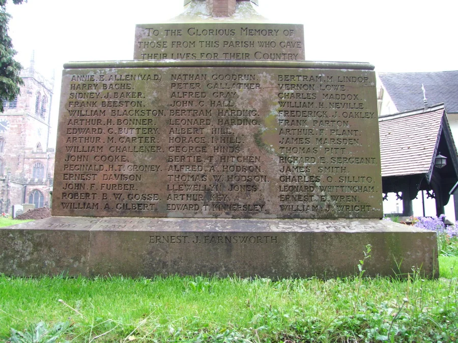 Eccleshall War Memorial Staffordshire