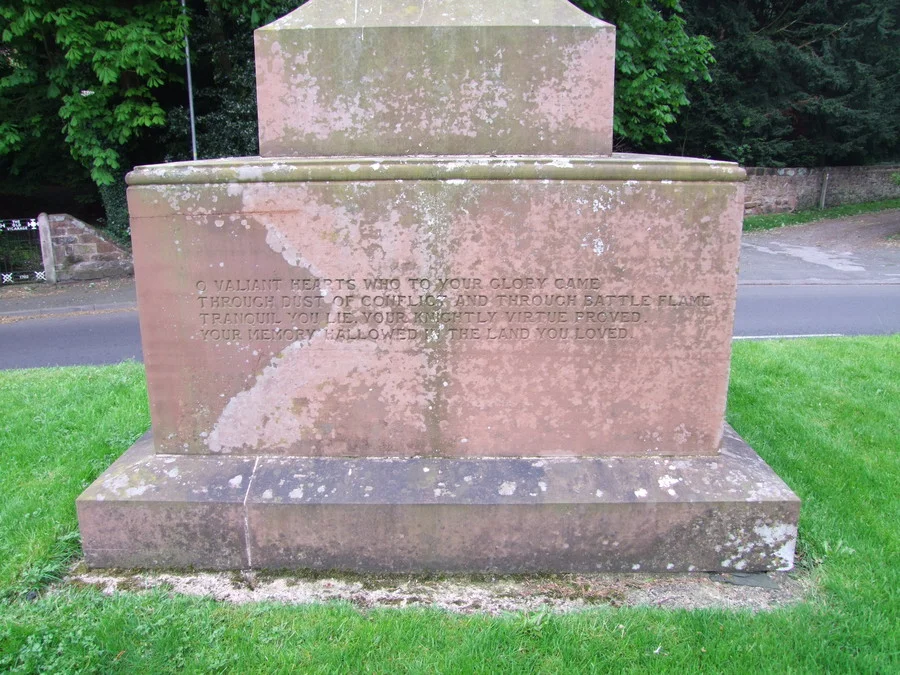 Eccleshall War Memorial Staffordshire