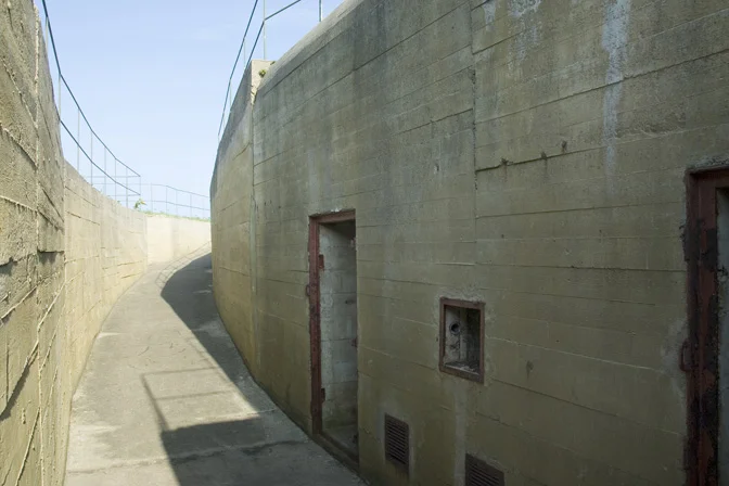 Entrance and exit from Ammunition bunker