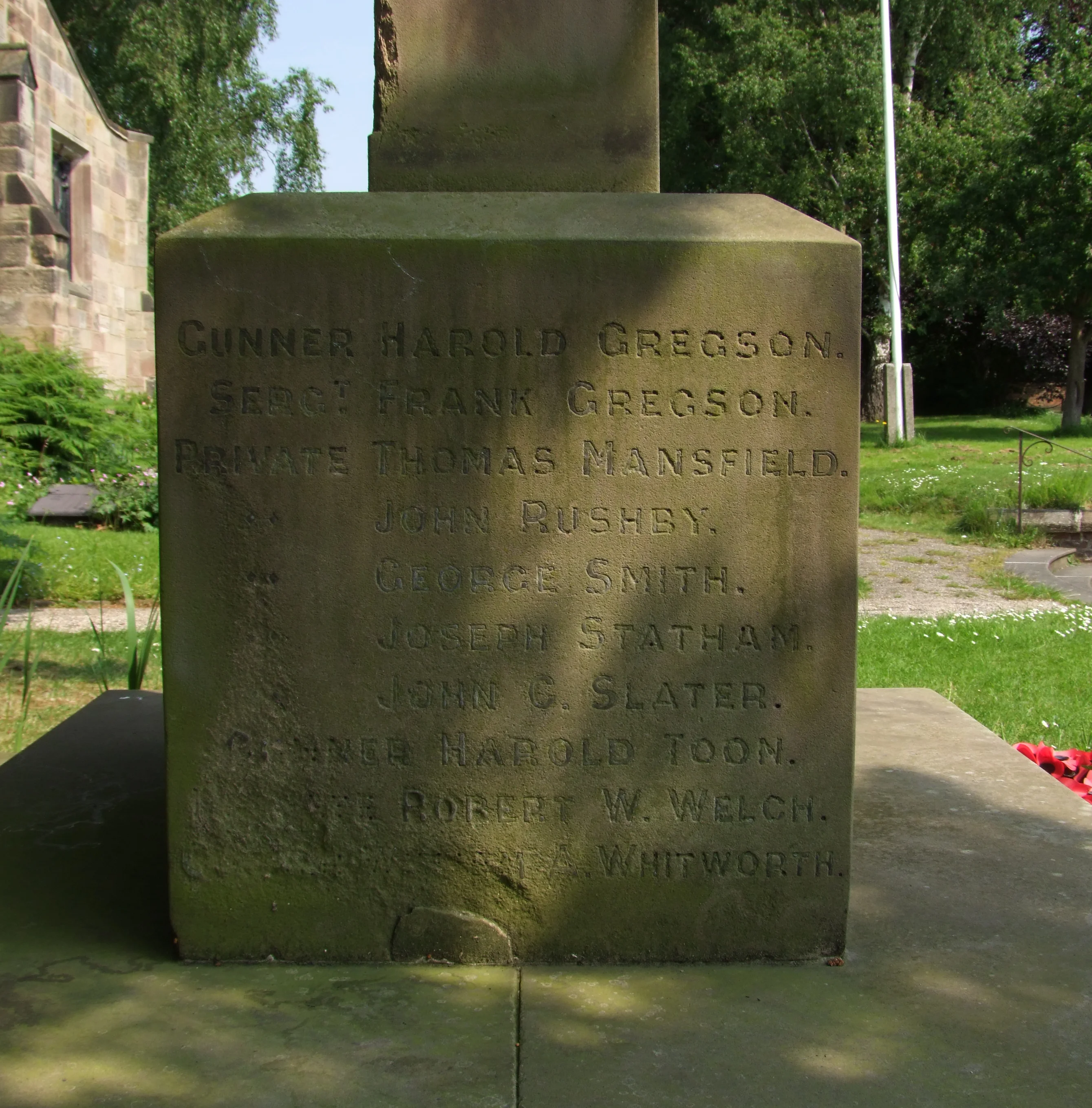 ETWALL WAR MEMORIAL WW1 DERBYSHIRE