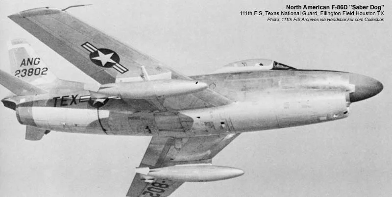 F-86D, 111th FIS Tx ANG