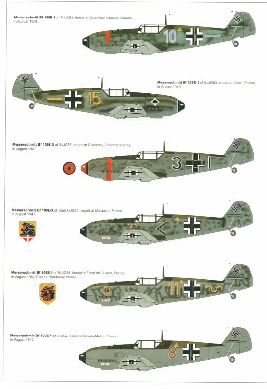 For-aero-modelers-messerschmitt-bf-109-e-camouflage-and-markings-1940 ...