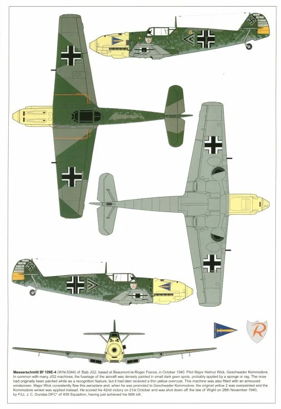 For-aero-modelers-messerschmitt-bf-109-e-camouflage-and-markings-1940 ...