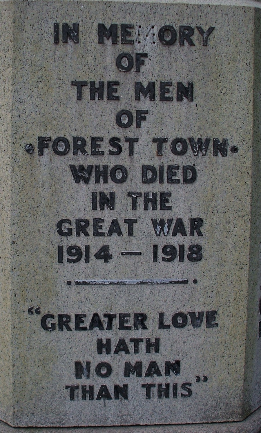 Forest Town War Memorial Notts