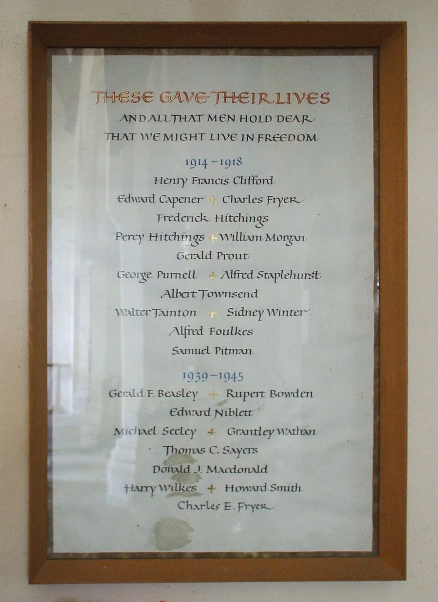 Frampton on Severn Church War Memorial