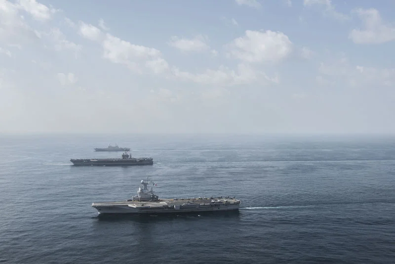 French navy aircraft carrier Charles de Gaulle