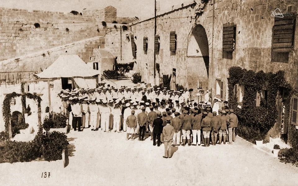 German POW Sailors St Clements Camp, Verdala Bks, Cospicua Ww1