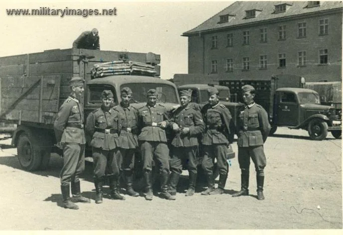 German Soilders at rest in Baracks