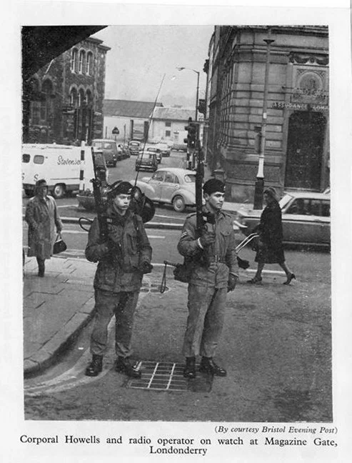 Glosters In Londonderry. A Company. Cpl Howells At Magazine Gate