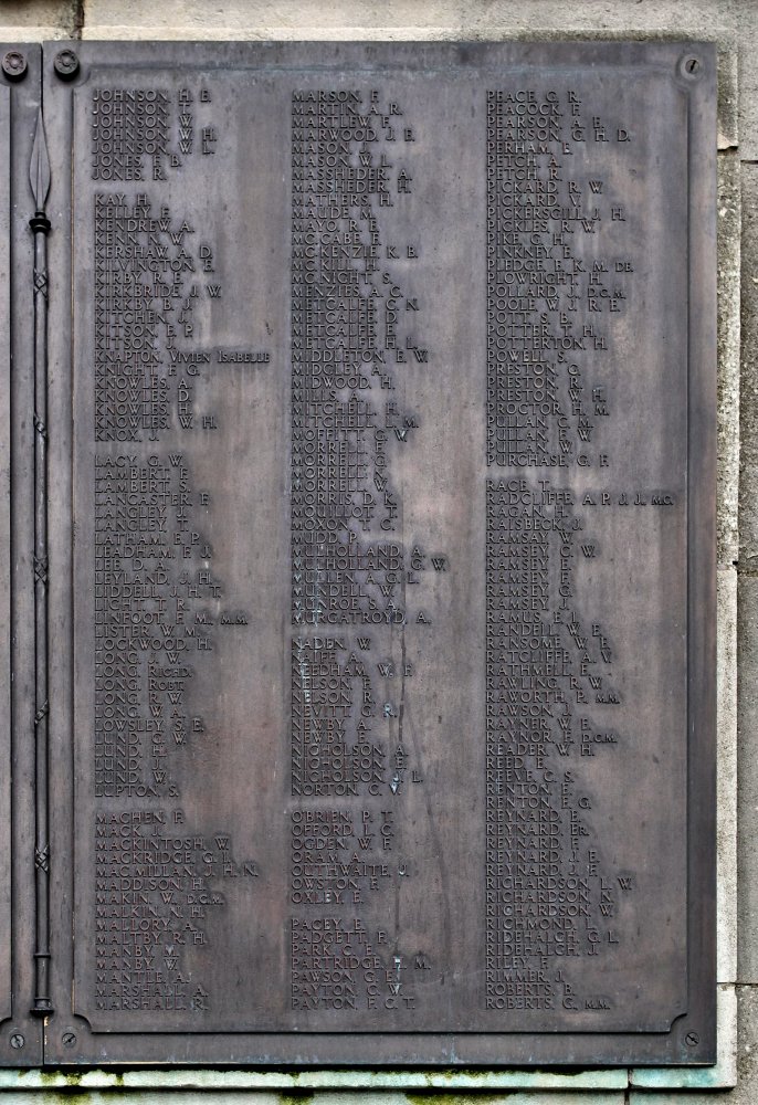 Harrogate Cenotaph, Fallen