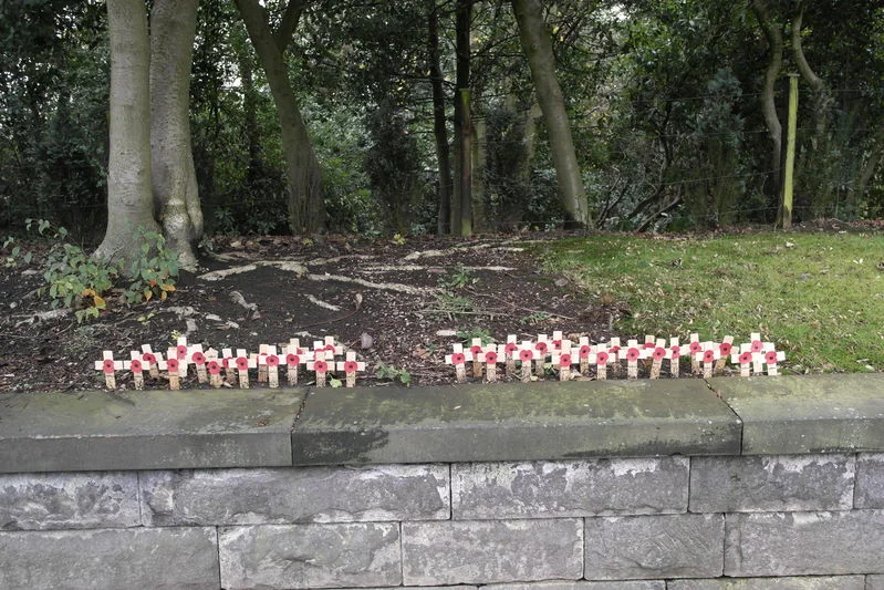 Hartshill Churchyard, Stoke-on-Trent, Staffs Poppy Crosses