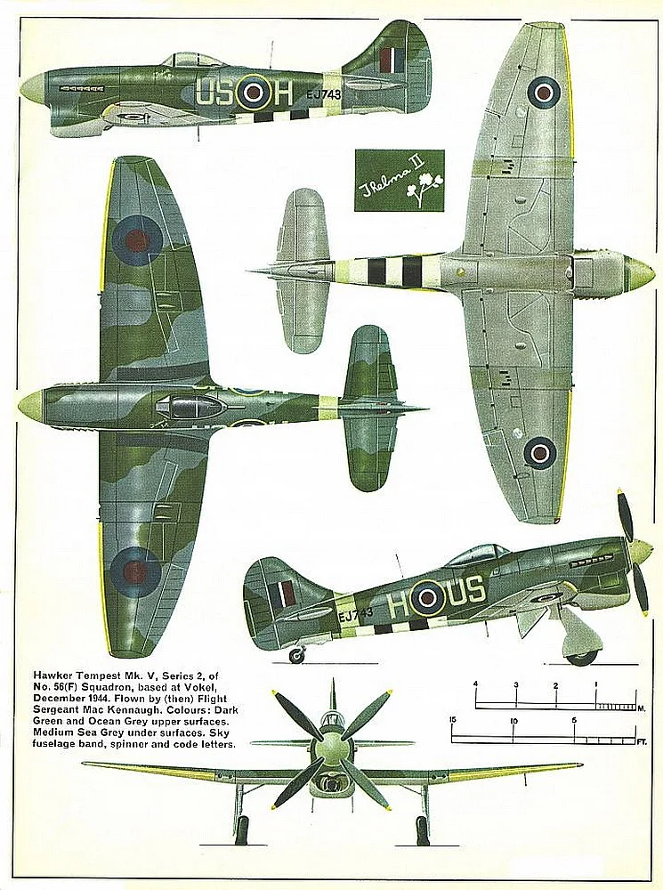 Hawker Tempest drawings