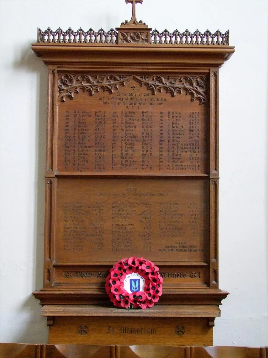 Hereford St Martin War Memorial Herefordshire