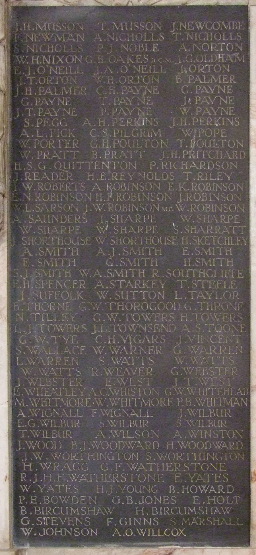 Hinckley Church War Memorial