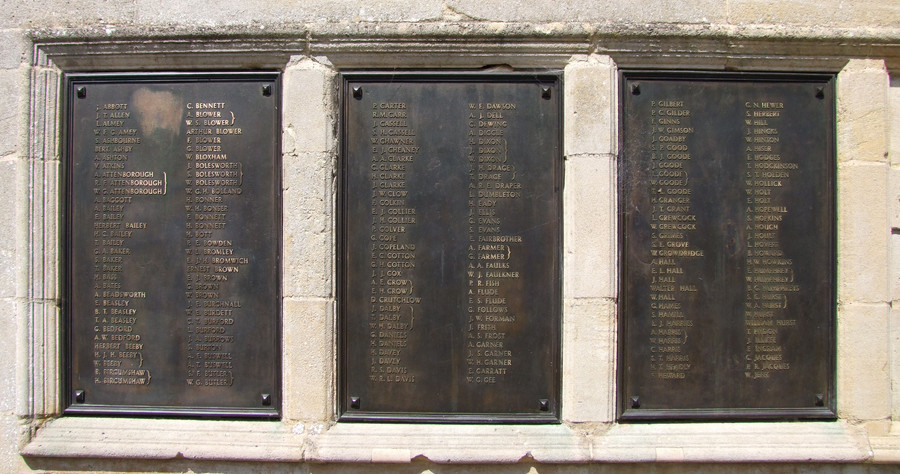 Hinckley War memorial, Leicestershire