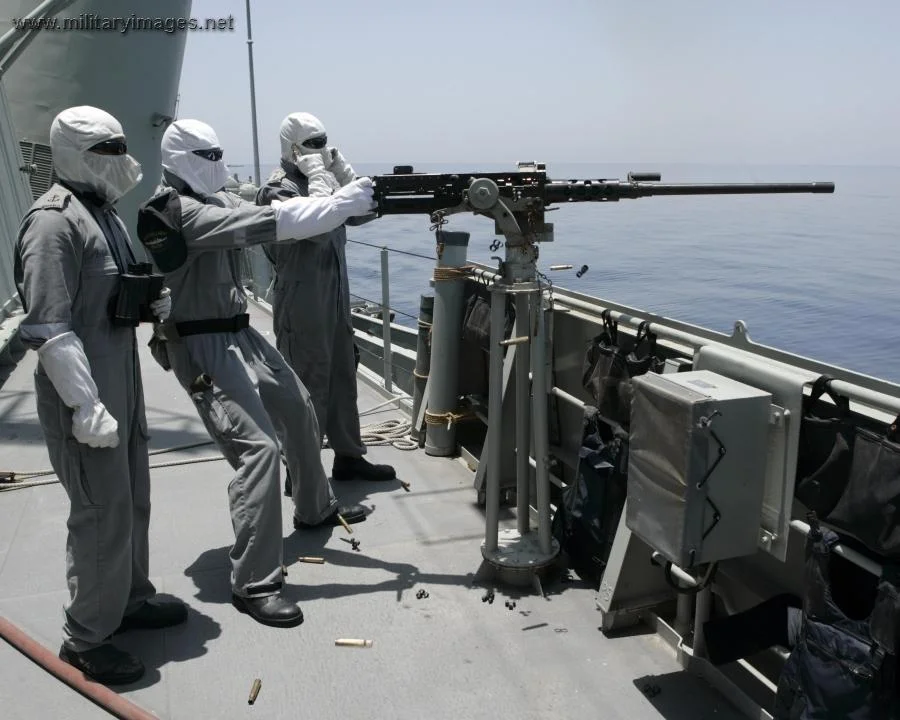 HMAS BALLARAT's 50 Cal Machine gun