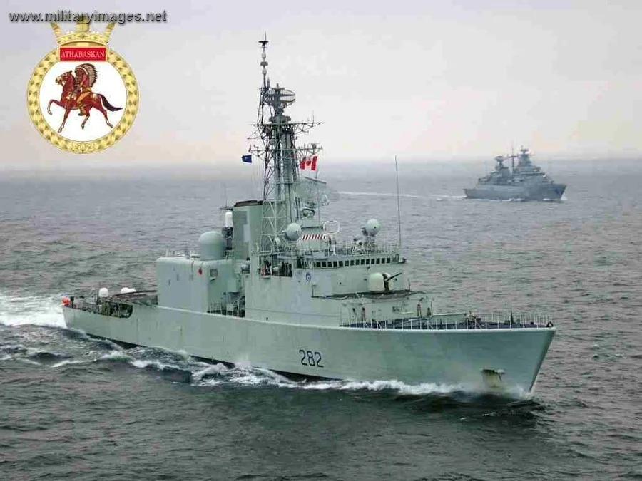 HMCS Athabaskan Underway