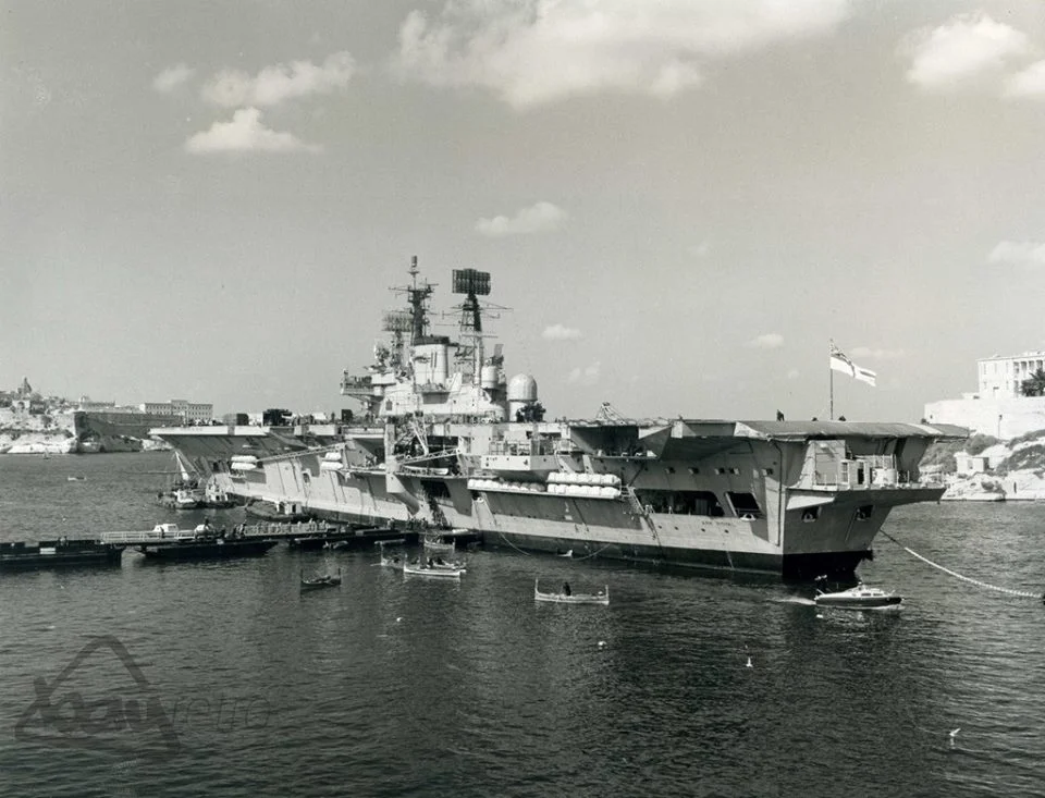 HMS Arkroyal 1973 Pic By David Grindley