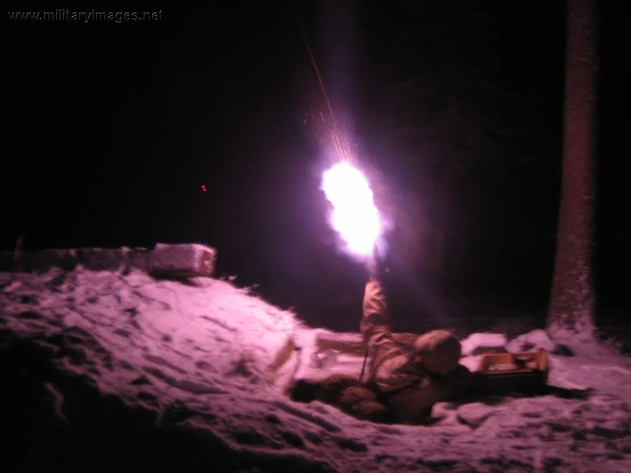 Illumination round fired, Finnish Army