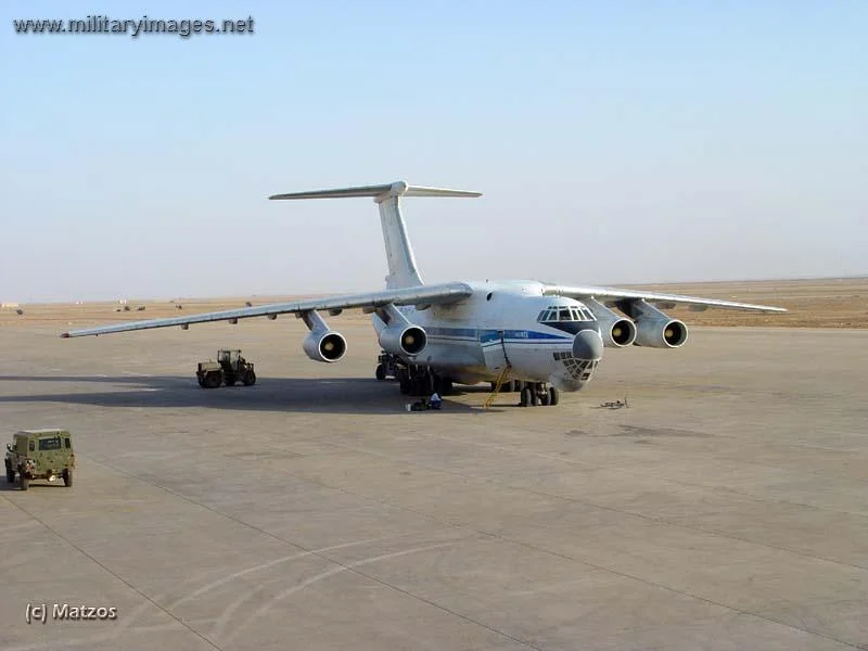 Ilyushin Il-76 seen at Basrah Airport