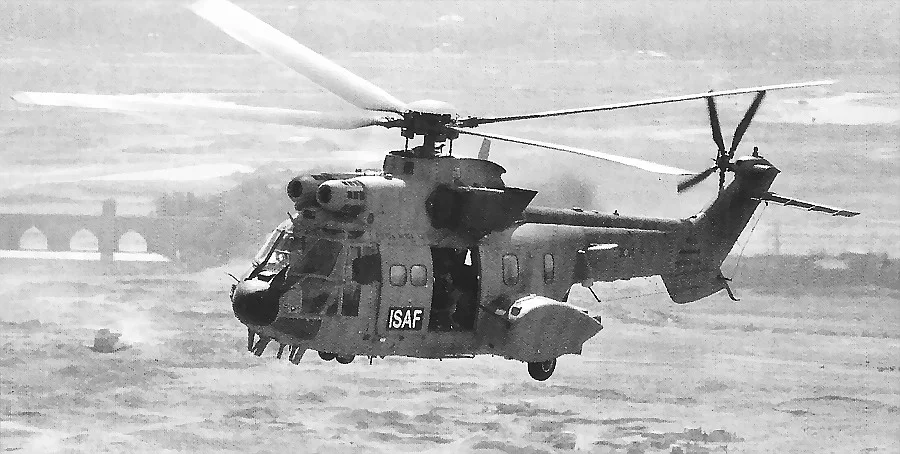 ISAF puma helicopter