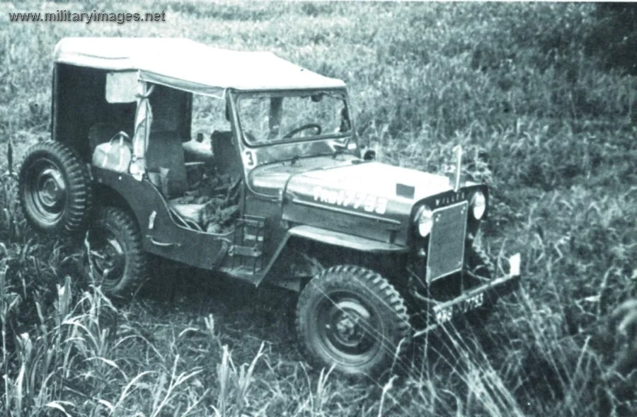 Jeep left behind by Indian Maj Gen Prasad