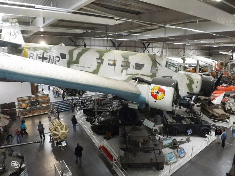 Ju 52 in military camouflage Sinsheim