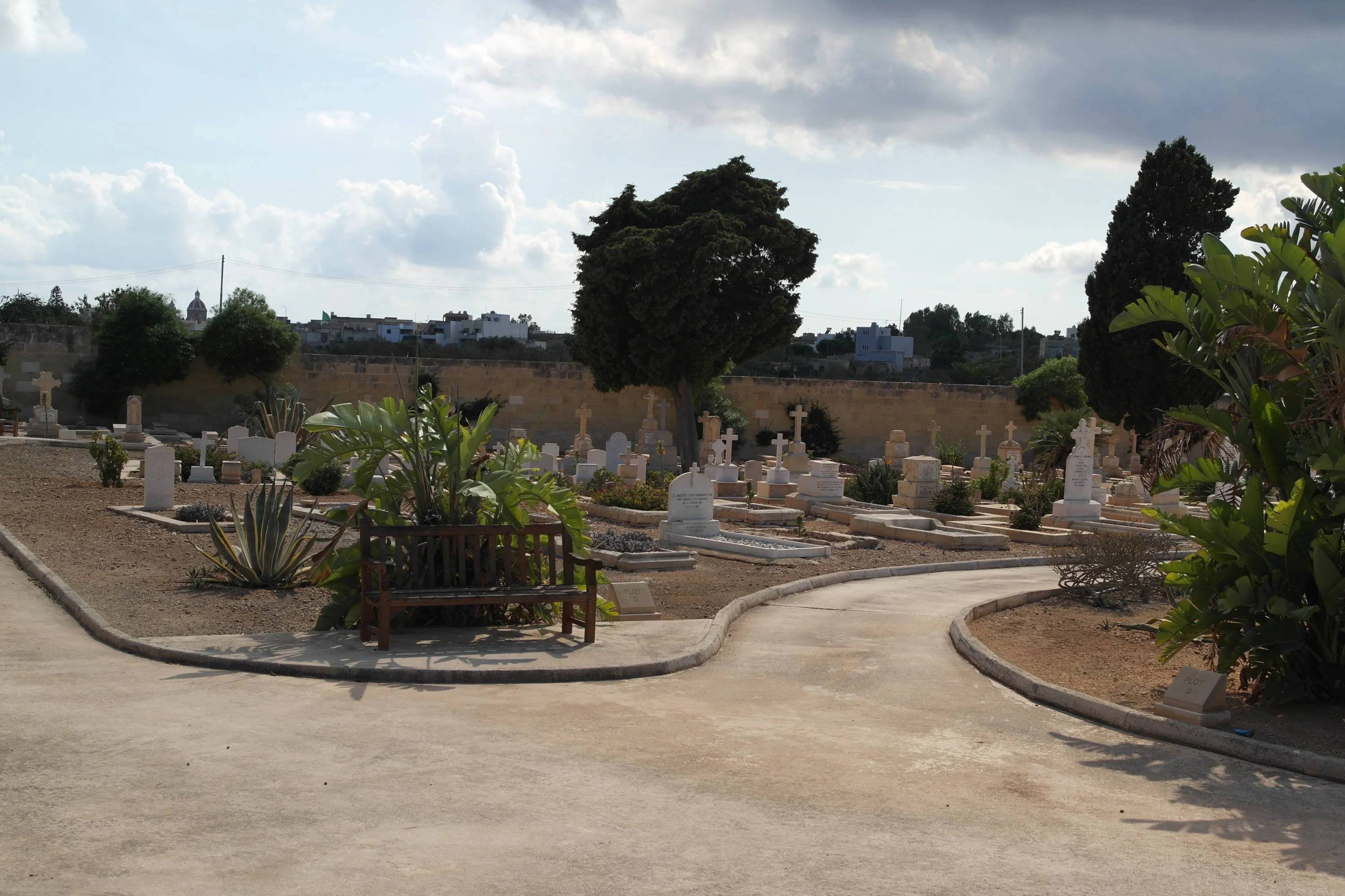 Kalkara Naval Cemetery, Malta. View