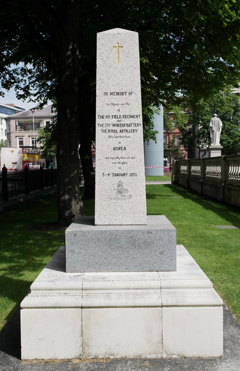 Korea War Memorial, Outside Belfast City Hall