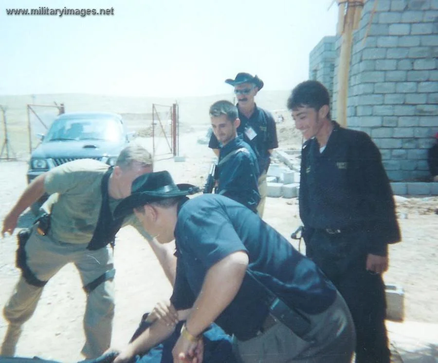 Kurdish guards of PMC Erinys in Iraq