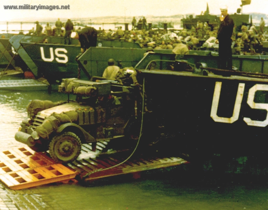 LCT in a British port. Undated - June 1944